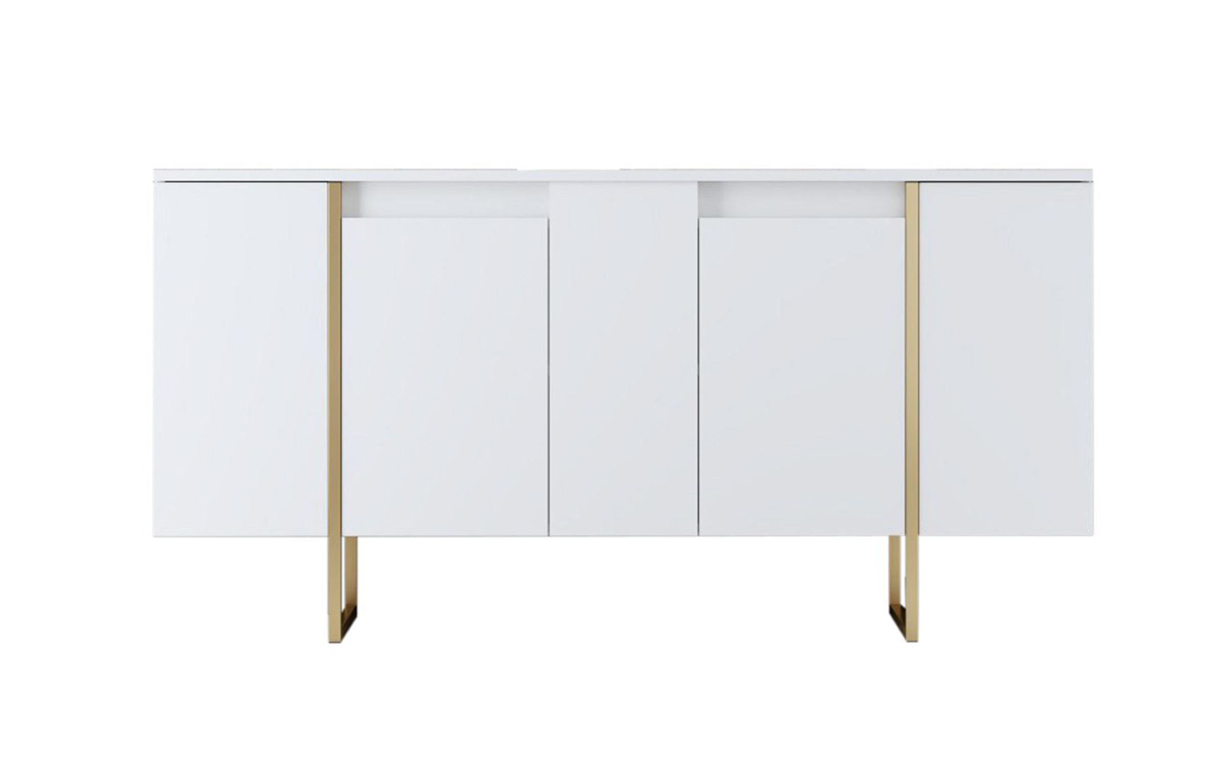 Modul TV Larso M, alb + auriu  5